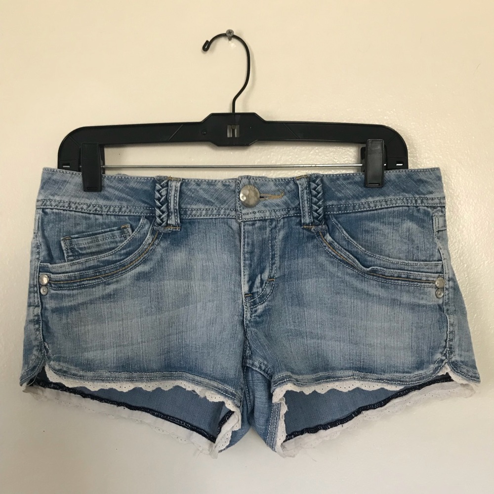 Denim shorts